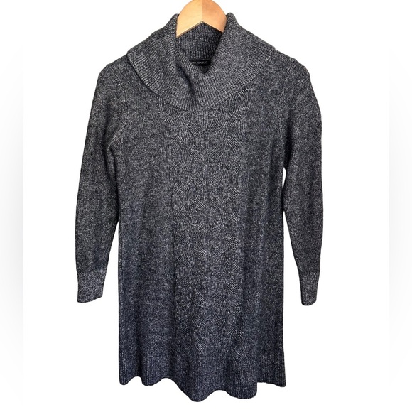 Banana Republic Charcoal Turtleneck Cowl Sweater - Picture 1 of 7